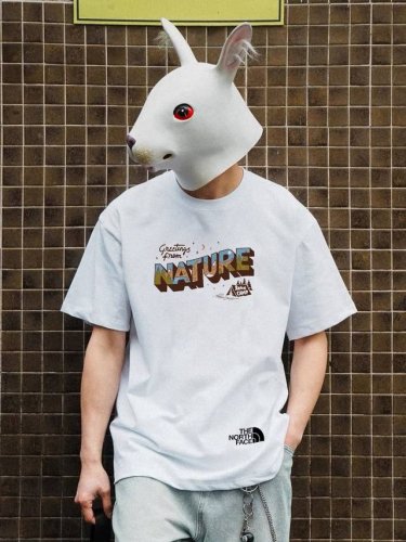 260G重磅纯棉 The North Face 北面 Tnf Nature 户外自然休闲短袖T恤 情侣款 男女同款 面料工艺： 1.260G重磅纯棉，100%棉