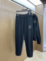 p270 Givenchy纪梵希2025新款套装男士拼色徽标松紧休闲长裤卫裤 本款4G休闲慢跑裤，松紧腰带饰有时尚的缝线和抽绳，侧缝处配有口袋，后背处也配有一个