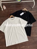 公司级Maisonmargiela 马吉拉 24Ss 四角缝线口袋绣花短袖T恤 面料32S精棉双股260克，罗纹32S1*1拉架十字螺纹，采用细支数纱线织造，使