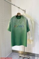 K419 VR范思哲 260克圆领短袖T恤 标志品牌排列七彩字母烫砖LOGO 官方同步 尺码：S-XL 三标齐全