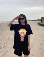 balenciaga 巴黎世家圆领短袖半袖T恤 面料采用260克纯棉双纱食毛面料 双线二本针压线 久洗不变形 原版定制三标 高端进口印花 随意水洗 情侣可穿 男