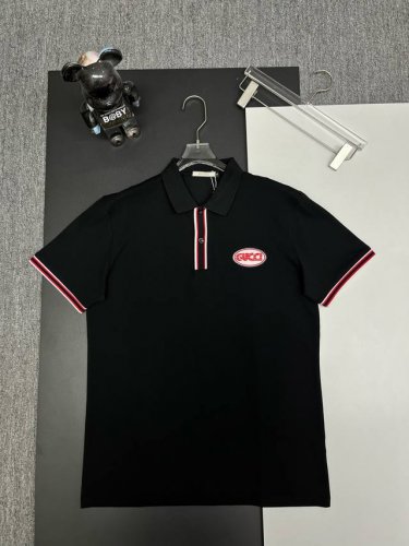Gucci 古驰刺绣新款polo衫 原版面料 官方同款 采用210克丝光珠地棉，定制 同缸染面料 手感非常舒服爽滑 版型挺阔有型 一线品牌代工厂p出品 进口百灵
