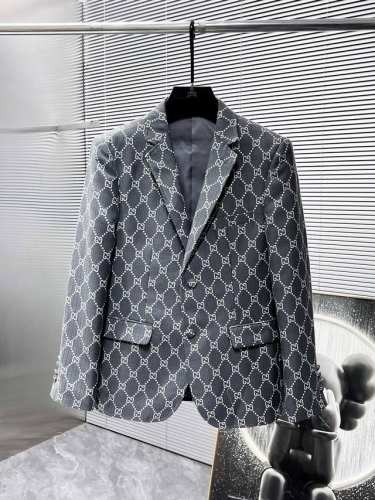 古奇 Gucci 2025Ss春秋新款 西装 西服 ，高端版本！专柜定制面料 透气舒适度高，细节无可挑剔，品牌元素设计理念，体现高品质。手感细腻柔软！呈现休闲裁