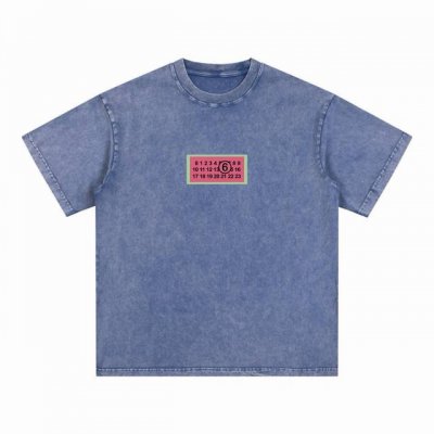 合作让利 高端品质 Maison Margiela 2025 Fall 春夏系列 彩标短袖T恤 采用进口康丽数码白墨直喷印花 定染高品质潮牌32支加密双纱100