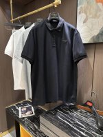 p200 pra25S春夏男士Polo 胸前标志性Logo徽标 整体非常的轻商务休闲！！上身轻盈舒适顺滑 到手绝对让你觉得物有所值的一件单品！！！码数M-3Xl