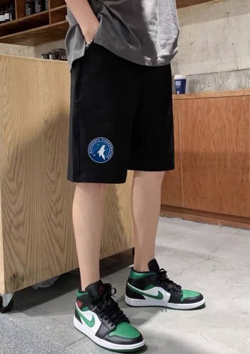 nba X Nike Nba联名耐克森林狼休闲运动短裤 原版面料高版本高品质 网红明星同款 甄选新疆华棉面料 舒适柔软透气 侧口袋加深设计 储物空间大 外出便捷