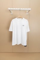 挂拍图 顶级版本-款号X05 Arc’Teryx始祖鸟Arc24Ss 胸前印花 小Logo短袖T恤 采用60支双股，270G全棉面料。上身透气，绝不起球，手感柔