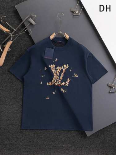Louis Vuitton 路易威登 1V 驴家 微宽版型S-Xl 25Ss Lv 新品专柜走秀款 胸前大Logo字母一帆风顺 帆船刺绣 男女同款 短袖不在千篇