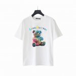 实拍细节图+尺码表 Louis Vuitton 路易威登 七彩油迪熊印花短袖T桖 原版面料 官方同款 短袖T恤 定制 260克手感非常舒服 春夏最新砖柜同步 时