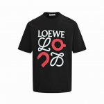 loewe 罗意威 25Ss 昂跑联名印花短袖 面料经过2次高温缩水固色 不变形不缩水不起球 26支280G紧密双纱面料 配320G双纱拉架十字紧密高克重螺纹