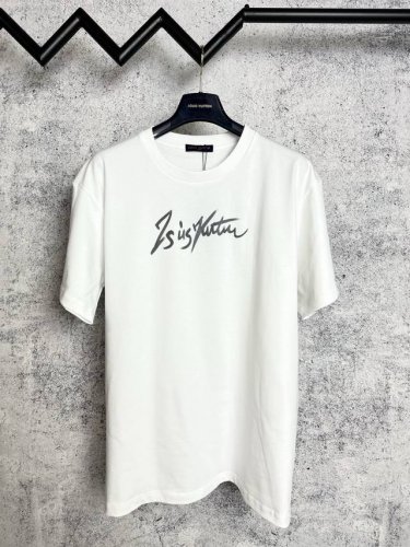louis Vuitton*路易威登 lv直喷太阳花短袖T恤 定制280克32支全棉双纱紧密爽滑面料 布面干净 布纹清晰 手感非常细腻扎实 更加力挺 舒适透气不