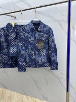 p510 单外套Louis Vuitton·路易威登 2025春夏新品男装丛林迷彩马赛克牛仔翻领夹克外套，进口Yb面料，质感挺阔，手感顺滑，采用顺滑质感构筑雅致