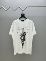 顶级版本 区别通货 全年不下架，放心出售 款式：纪梵希 Gvc短袖T恤 面料：300克重双纱100%棉 罗纹：320克重索络纳1*1潮牌 工艺：高清印花蛇 颜色