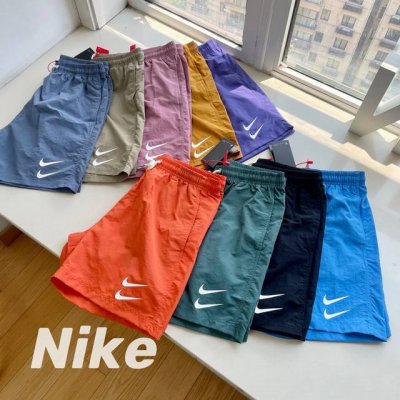 耐克Nike硅胶双钩糖果色沙滩速干五分短裤，九色齐发，男女同款 简约时尚潮流又百搭 原版辅料 抗皱 原版原色 实用性出色 夏季出门 堪称专业而且很实用！卷起来不