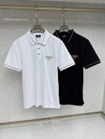芬迪 2025春夏新款Polo领短袖系列。精选顶级丝光珠地棉面料，三标齐全！时尚大牌元素Logo工艺设计，上身版型超赞，面料细腻舒适透气，随意搭配都超级好看时尚