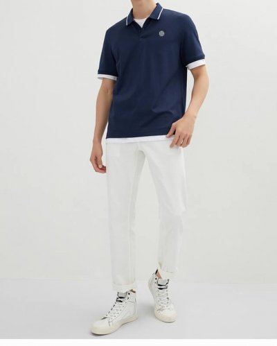 巨牛逼 Stone Ispand 石头岛 23Ss polo衫官网正价230欧元 代购1500+Rmb在售 雅戈尔新马客供的 高档丝光珠地面料 双丝光 珠地网眼