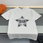 上新 纯原臻品 顶级原版复刻 迪奥 Dior2025新款夏季五角星Logo刺绣圆领短袖T恤 原版面料高版本高品质 网红明星同款 采用260G高克重40支精双棉纱