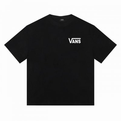 vans 万斯迷幻森林圆领短袖男女同款半袖T恤 面料采用260G双纱纯棉面料、经过高温预缩处理，配套同缸1X1螺纹，反复水洗不易变形。 定位裁剪、版型纯正、上身