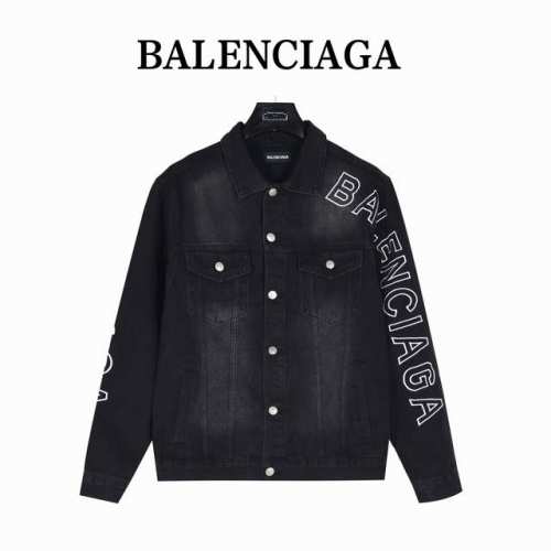 本地自取340（支持放店） balenciaga/巴黎世家 侧边Logo字母刺绣套装牛仔外套 复古水洗牛仔 目前为止所有Balenciaga牛仔里面最好看又特别