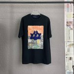 A41 louis Vuitton路易威登Lv 300高克重 高端烫钻工艺 宽松版型 男女同款 独家专供新款原单休闲短袖 高端定制 高版本 时尚百搭爆款 进口面
