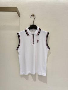 Cd Dior 迪奥Vibe刺绣无袖背心 di*R 25Ss春夏新款 网球少女风polo领背心上衣裤裙 原版开发 高版出品 定位刺绣五角星字母 运动日常出街均可