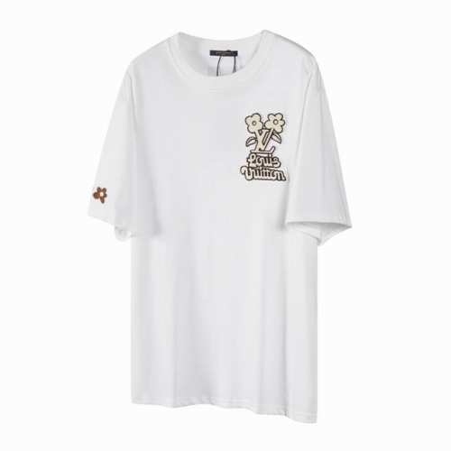 110「L36」 lv/路易威登 24Ss 牙刷绣花朵艺术字母短袖 购入原版开发！整衣重工高端牙刷刺绣不起皱！区别于市面通货垃圾版本！面料采用260克重纯棉，定