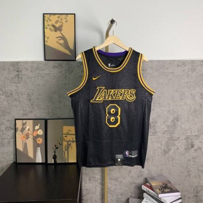 款号S024 顶级刺绣版本 挂拍图 Nike Kobe Bryant Los Angeles Lakers City Edition 8&24 Mamba We
