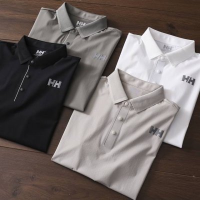 严选好货！海丽汉森 Helly Hansen 新款男士翻领短袖polo衫！经典时尚款，客供冰感弹力科技速干面料，爽滑细腻，舒适透气！领口门襟镶边撞色设计，精美小