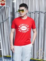 直 品牌 Moncler蒙口 胖子福音 原单男士休闲短袖T恤，2025春夏新品，定制胸前顶级Logo 工艺、搭配整件细节 品质及剪裁设计都堪称一流，定制进口丝光