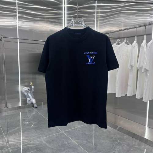 P140 1V 2025春夏新款 撞色重叠绣花 定制面料 上身超舒服 男女同款 S M L Xl Xxl 五个码 黑色 白色 灰色