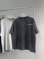 款号： 06-高端品质！25夏季最新款Choicehearts重工做旧发泡印花短袖！ 颜色：做旧灰 做旧黑 尺码：S-Xl