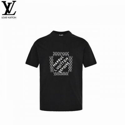 Louis Vuitton 路易威登 珍珠绣花短袖 超高品质印花 采用240克 32支双纱面料质感超赞100%纯棉 宽松版型 潮流男女同款 现货发售 支持市面任
