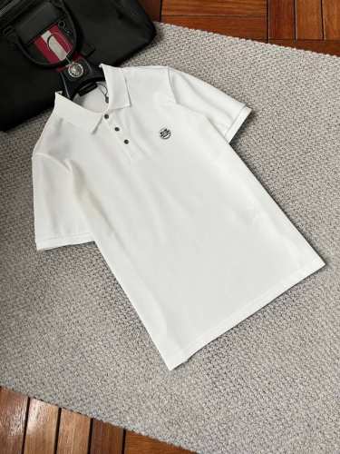 范思‘’Ss25早春新款翻领polo衫 高品质珠地棉材质 雍容华贵的品牌风格，260克重 客供进口面料 做出来的衬衫也是版型垂顺挺括，并且还抗皱抗起球，贴身穿着