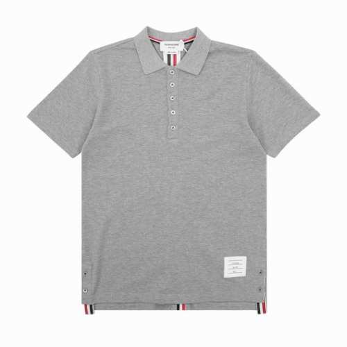 Thom Browne 汤姆布朗 后背织带短袖Polo衫 Size：1-4