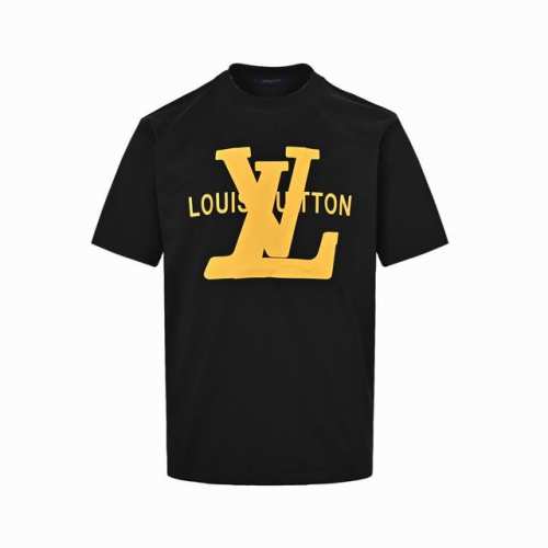 本地自取：160 louis Vuitton/路易威登 厚胶字母印花短袖 面料采用300克双纱精梳棉，定制32支1*1螺纹，面料舒适亲肤无异感，定制定染面料，纺