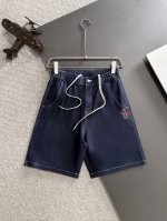 隔天出货 高品质 Moncler 蒙口 2025春夏新款松紧带休闲牛仔短裤，专柜同步，闭眼入的款！裤脚下摆二本针锁边，针脚细密牢固，专柜定制面料 透气舒适度高，