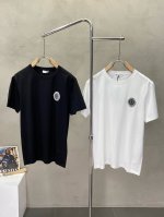 Dior迪奥独家专供新款原单男士休闲短袖 高端定制 高端版本 时尚百搭爆款进口面料 手感超柔软细腻 穿着亲肤舒适 高端精品 代工厂p精细做工 上身非常赞 男士必
