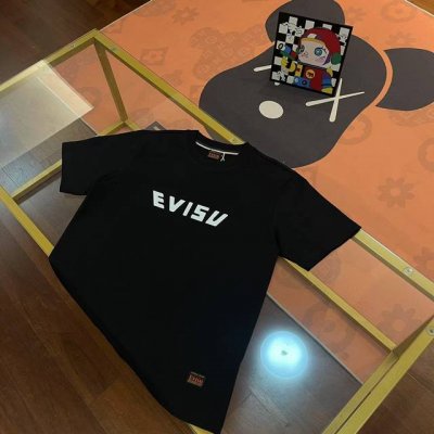 evisu福神2025新款男士樱花海浪字母大Mt恤短袖 颜色：白 尺码：S-Xxl S码 肩宽44 胸围96 衣长68 适合身材 - 斤 M码 肩宽46 胸围1