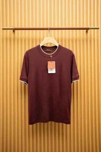 l Ss 国王的礼物T-Shirt 100%顶级夏季羊毛面料 质感无敌 超级稀缺！ 酒红色 Size：M-Xxxxl