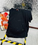 evisu 福神2025夏季新款印花休闲宽松情侣款 短袖T恤Dt1041 细节:版本一比一复刻，吊牌 领标 水洗 包装袋。 面料：采用40织双纱320克面料，原