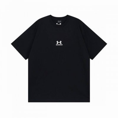 Balenciaga 巴黎世家2025Ss 联名安德玛Under Armour前后绣花短袖T恤 本市场No.1的质量 真正天花板品质 全部原版开发注意细节图 避