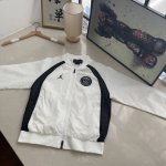 180 Aj飞人2025新款春夏巴黎圣日尔曼拼接梭织网眼夹克外套情侣款 外套网眼搭配拼接的细节，时尚感满满！ 梭织材质手感柔软 尺码 S M L Xl 2Xl