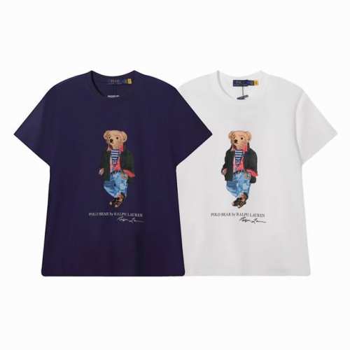 顶级品质 拉夫劳伦Ralph Lauren新款小熊印花短袖 圆领的设计 修饰脖颈线条和脸型 增加日常中的精致感 整体给出一种慵懒休闲风 完全不挑场合不挑人 时尚