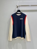 25Ss春夏新款上新！一件衣服穿出两件的层次感，省去搭配烦恼，多巴胺色彩，春夏季不可缺的一款上衣！现货供应蓝拼黄 藏蓝拼杏Sml