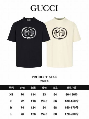顶级最高版本 Gucci 古驰 酷奇 经典模糊双G短袖半袖T恤 男女同款 情侣款 宽松版型 最高版本 原版面料 高版本 高品质 所有细节 面料辅料工艺 全部1: