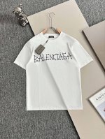 p110 Balenciaga* 2025春夏款上新 原高版本 巴黎世家 面料采用270克高密度纯棉 不变形 不缩水 工艺介绍：左胸前双B经典Logo仿手绘植绒