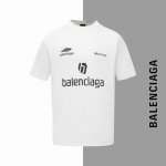 款号#Z15 巴黎多标字母印花圆领短袖 balenciaga官网一致款式 面料 32支双纱280克纯棉面料 同缸同色织染螺纹 颜色一致 工艺 进口机器白墨直喷印