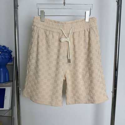 037 当天到货 现货现配 Louis Vuitton 路易威登棋盘格子提花毛巾绒短裤 原版面料、高版本、高品质； 定制全棉毛巾面料满印提花，质感舒适度都是拉满
