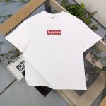 上新 款号：Bm2011 2025新款Supreme经典红色图案字母Logo印花休闲情侣宽松短袖T恤，经典永远不会过时、人手必备款，250G纯棉精梳棉不起球不起