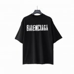 实拍细节图+尺码表 Balsenciaga巴黎世家高版爆裂金属材质字母硅胶立体工艺短袖 最高版本！定制面料270克100%双纱棉！字母硅胶爆裂痕立体工艺设计！